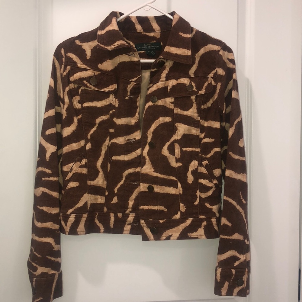 Ralph Lauren Animal Print Denim jacket.